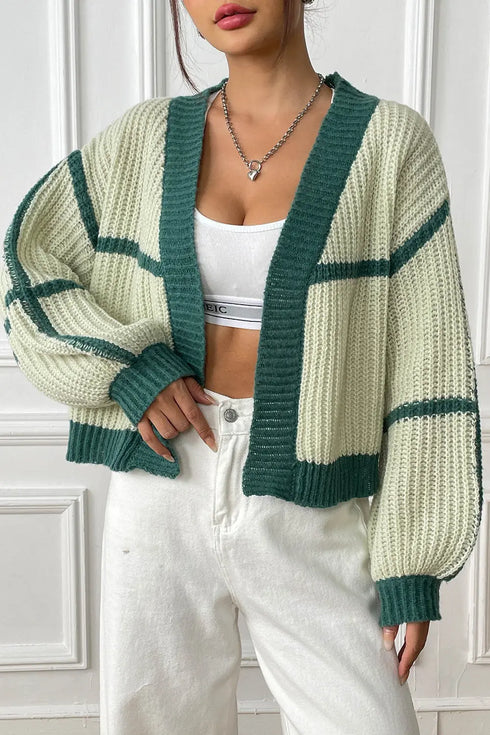 'Jessamine' Cropped Knit Cardigan - Celes Fashion